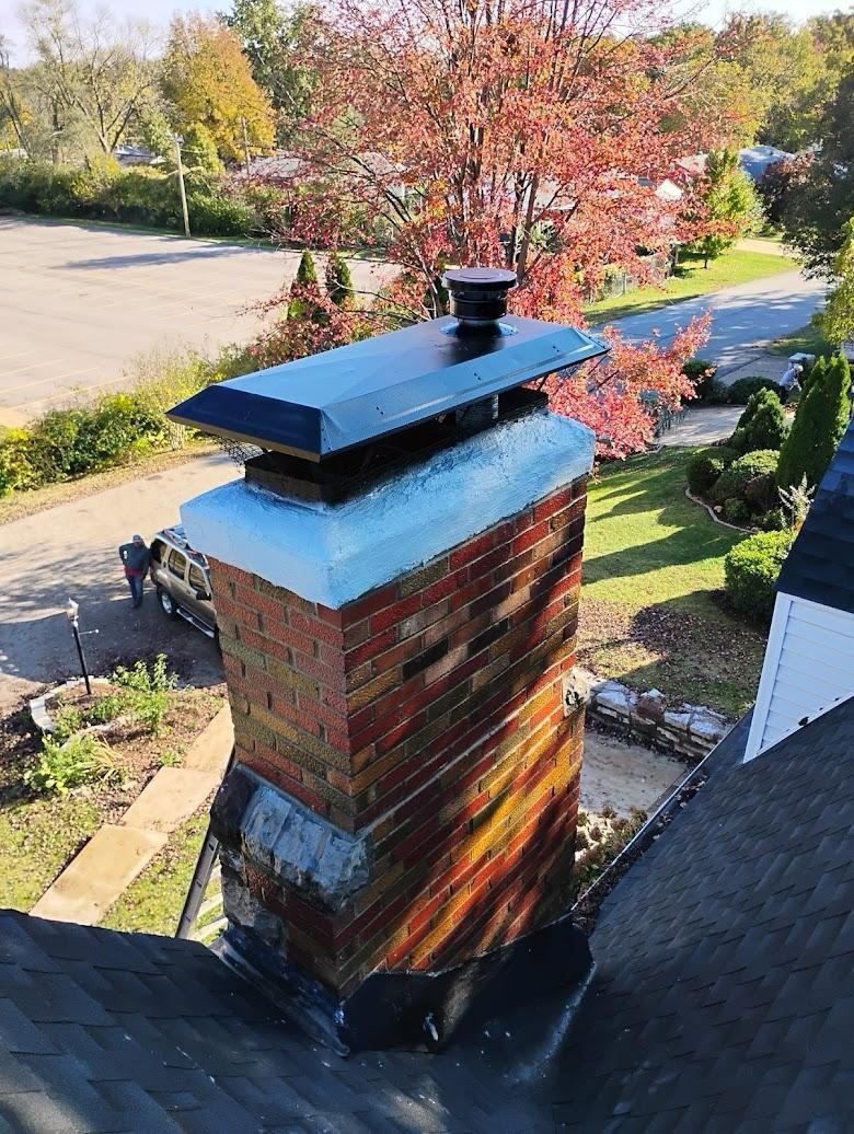 Sealing a chimney crown to stop water intrusion