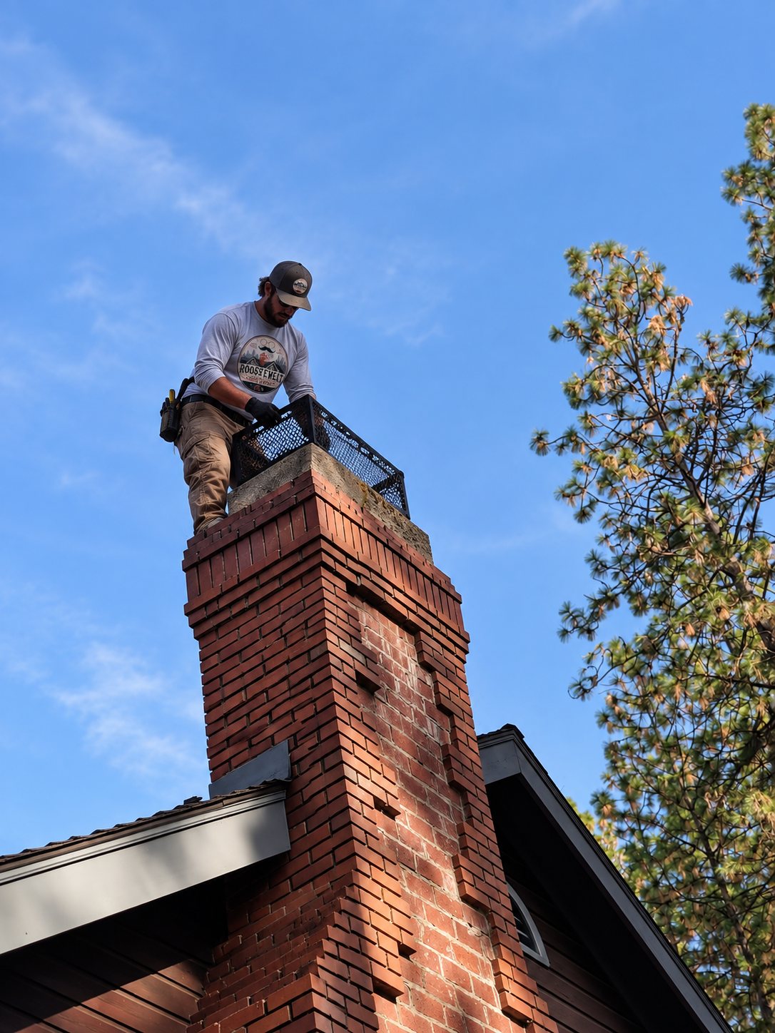 An older Pittsburgh home with an original chimney